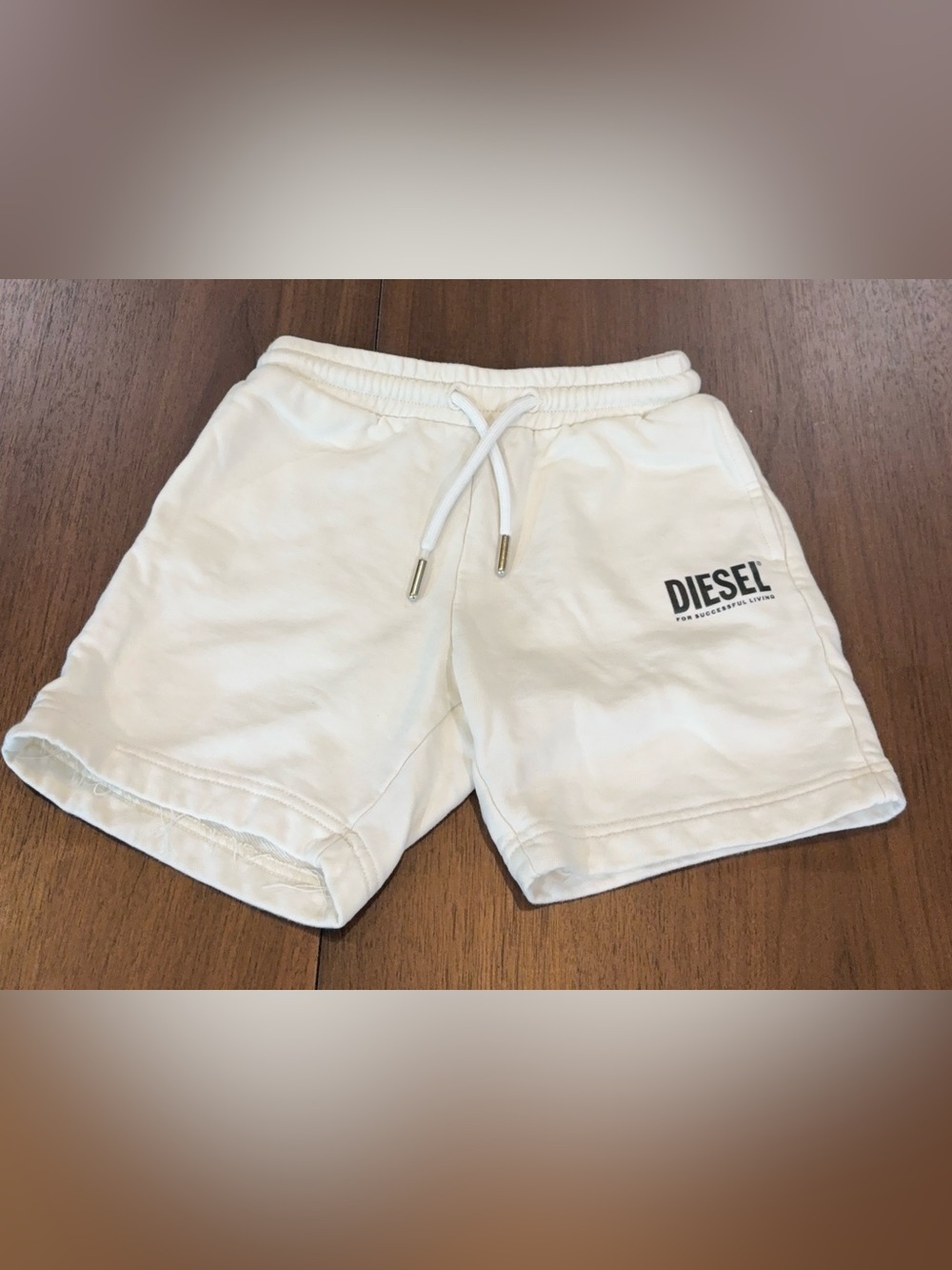 Diesel Babies’ Shorts Kids Color White Drawstring Athletic Shorts